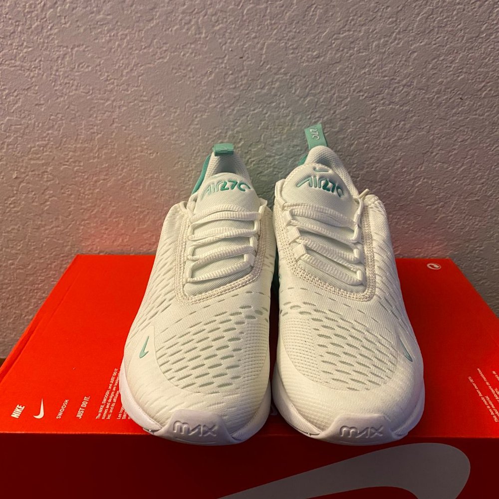 Nike Air Max 270 GS Summit White Jade Ice Green 943345-115 6.5Y Women's Size 8 - Picture 3 of 7